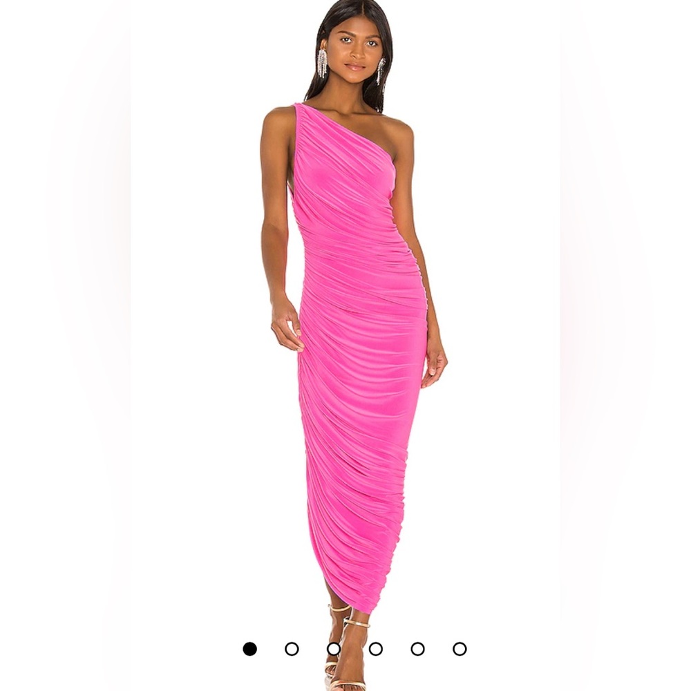 Norma Kamali Diana Gown in Orchid Pink